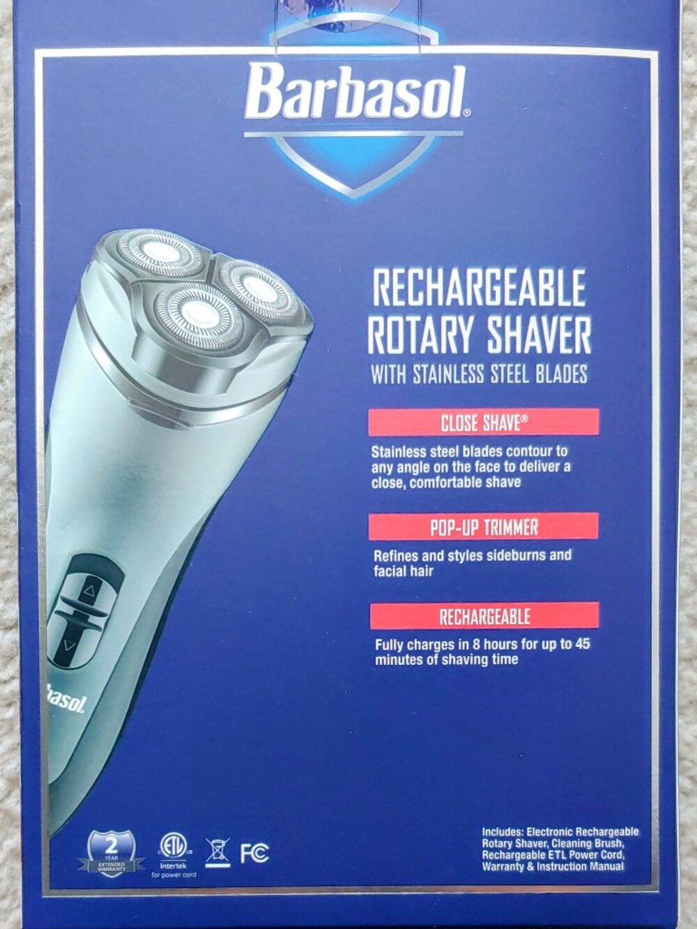 Barbasol Rechargeable Rotary Shaver